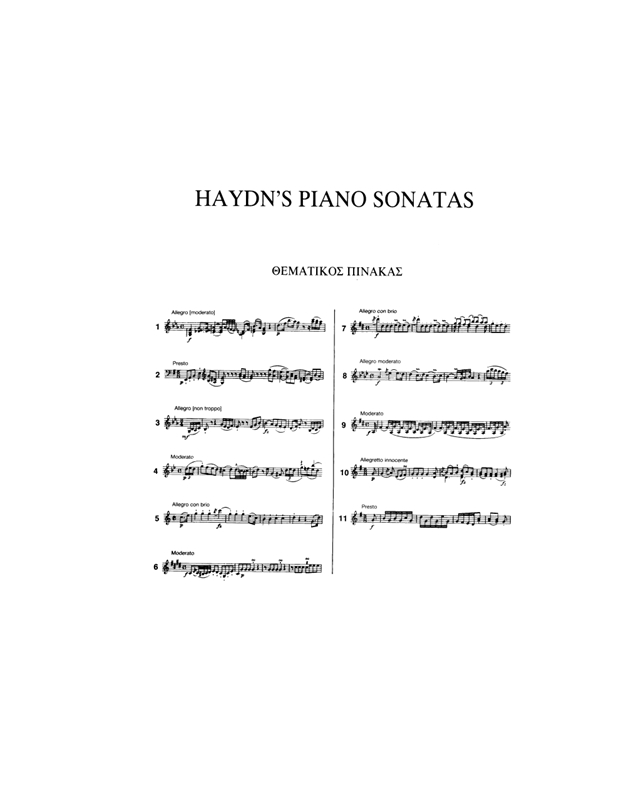 Haydn Joseph Franz - Piano Sonatas Vol. 1