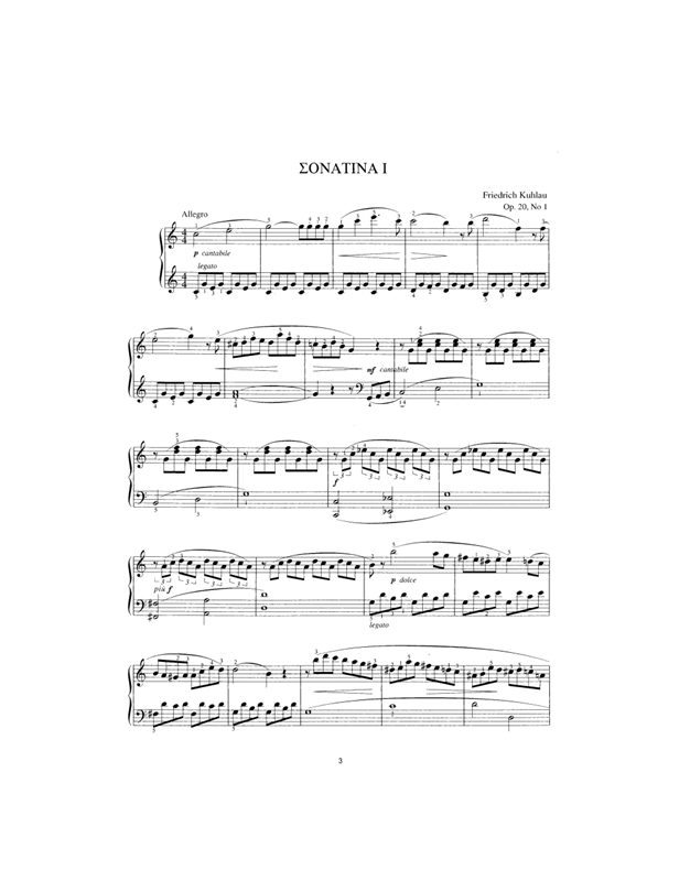 Kuhlau Friedrich - 12 Sonatinas Op. 20, 55, 59