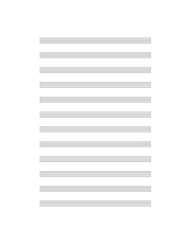 Music Notebook Spiral - 50/12 (50 Sheets, 12 Staves/Page)