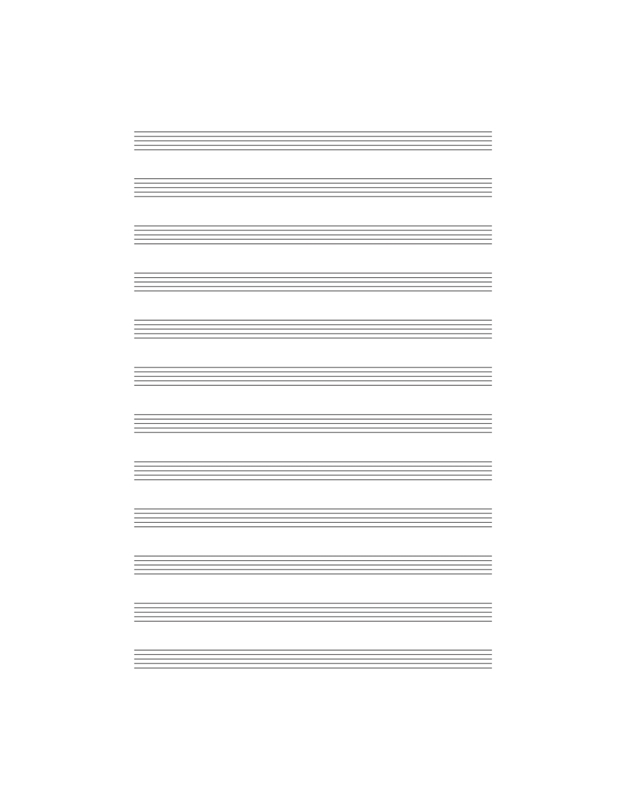 Music Notebook 40/12 40 Sheets, 12 Staves/Page)