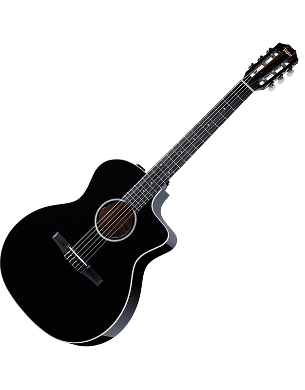 TAYLOR 214ce-N Black Dlx Special Ed Electric Nylon Strings Guitar