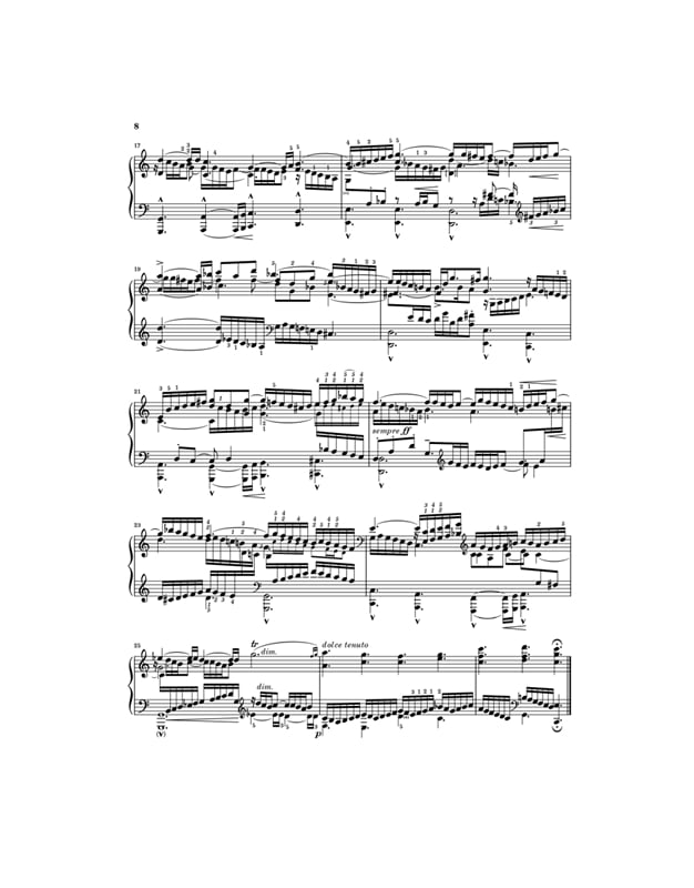 Bach Johann Sebastian Chorales, Preludes (Ferruccio Busoni), Piano Arragement