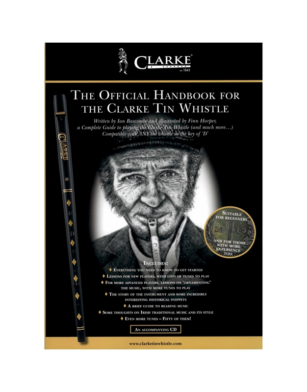 The Official HandBook For The Clarke Tin Whistle BK / 2CDs