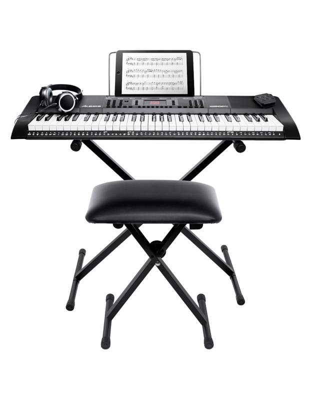 ALESIS HARMONY-61 MK3 Keyboard with Stand, Bench, Sustain Pedal and Headphones