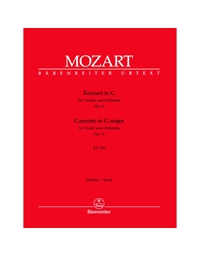 Mozart W. A. - Concerto For Violin & Orchestra No. 3 In G Major KV 216 (Full Score)