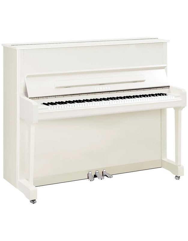 YAMAHA P121M Όρθιο Πιάνο Λευκό Γυαλιστερό με Chrome Πεντάλ