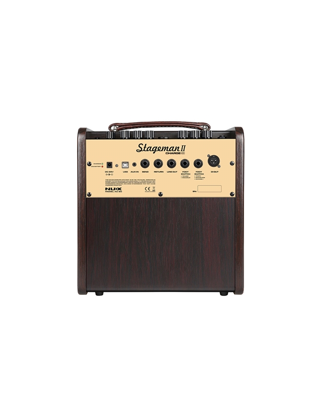 NUX AC-80 Stageman II Charge Acoustic Instruments - Voice Amplifier 80 Watt