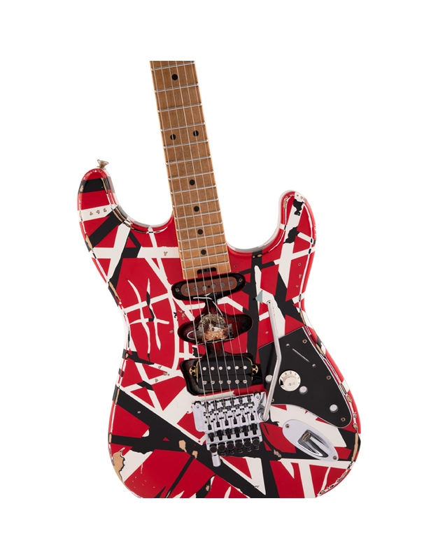 EVH Striped Series Frankie R/B/W R Electric Guitar